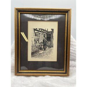 Ralf Beck Lithograph 1977 Bauernhaus in Heddesdorf Westerwald 118/200 Signed